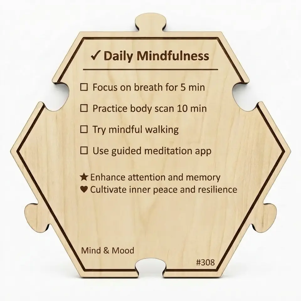 Transform Your Day with Mindfulness — Puzzle4Life™ piece back