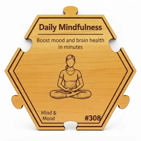 Transform Your Day with Mindfulness — Puzzle4Life™ piece front