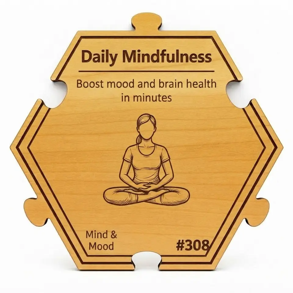 Transform Your Day with Mindfulness — Puzzle4Life™ piece front