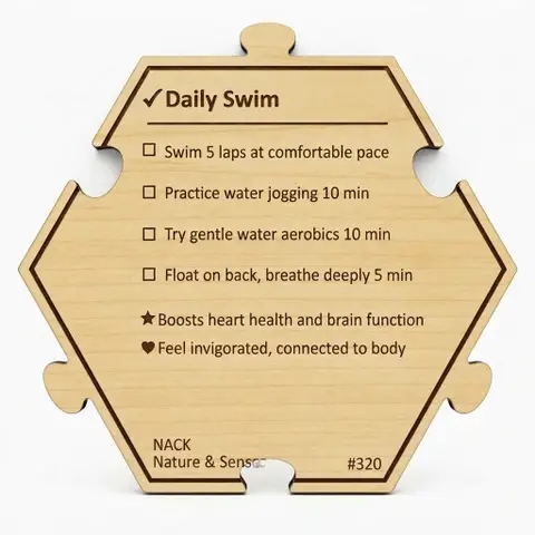 Dive into Daily Swimming Benefits — Puzzle4Life™ piece back