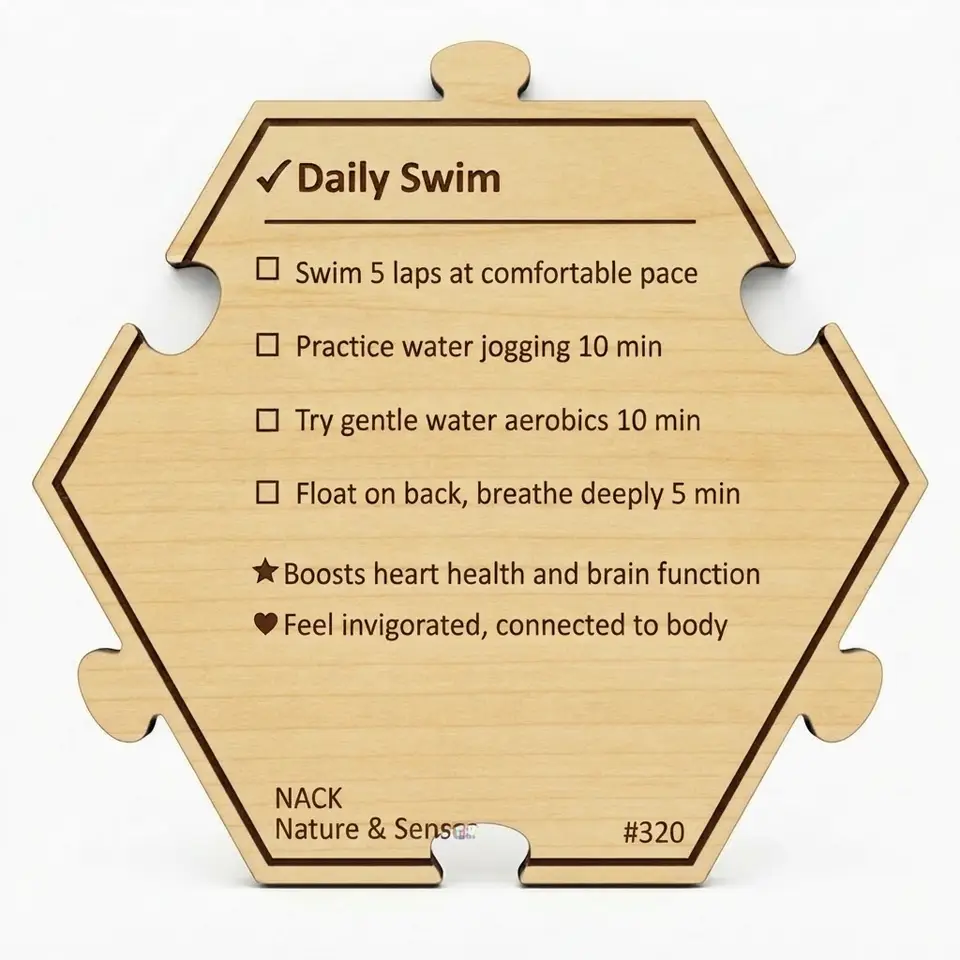 Dive into Daily Swimming Benefits — Puzzle4Life™ piece back