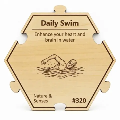 Dive into Daily Swimming Benefits — Puzzle4Life™ piece front