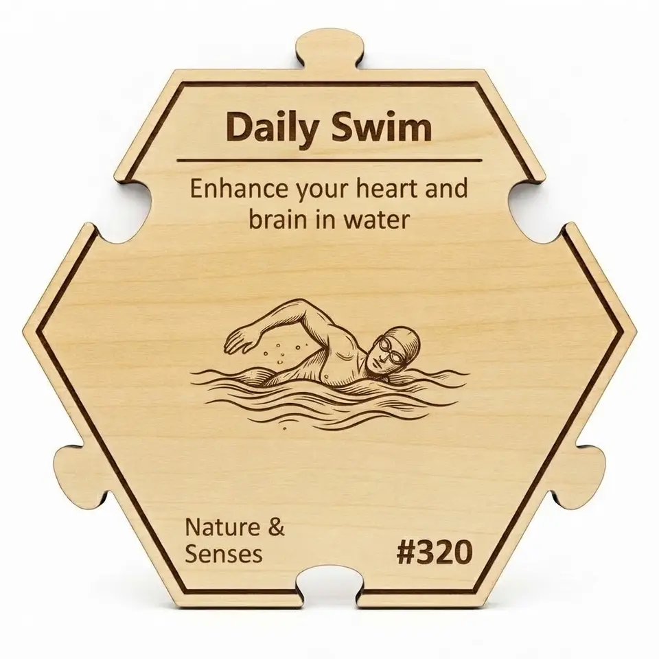 Dive into Daily Swimming Benefits — Puzzle4Life™ piece front