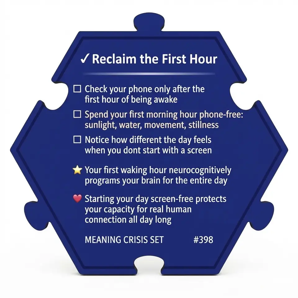 Reclaim the First Hour — Puzzle4Life™ piece back
