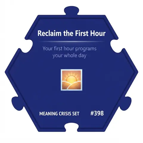 Reclaim the First Hour — Puzzle4Life™ piece front