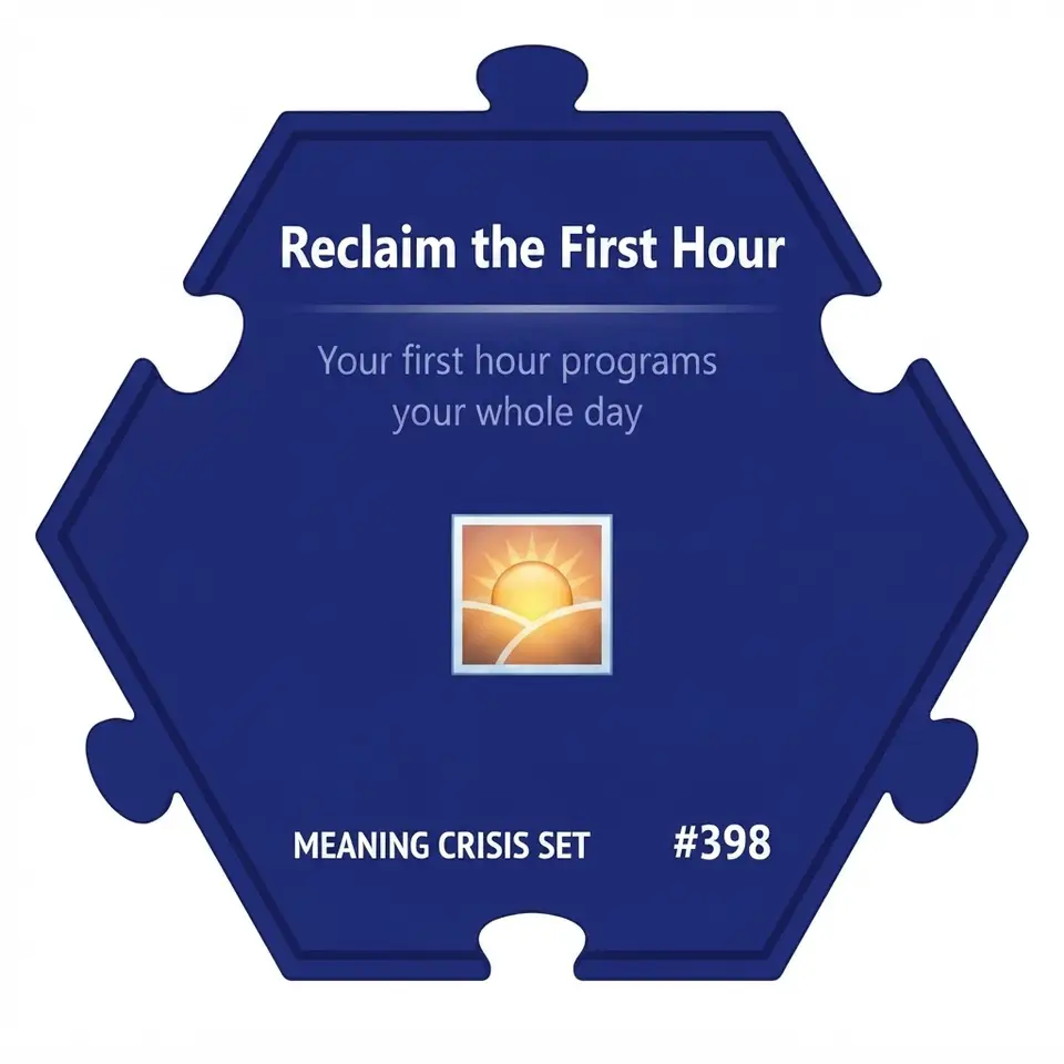Reclaim the First Hour — Puzzle4Life™ piece front