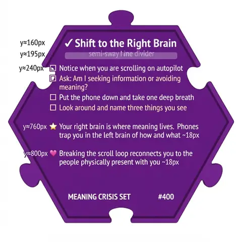 Shift to the Right Brain — Puzzle4Life™ piece back