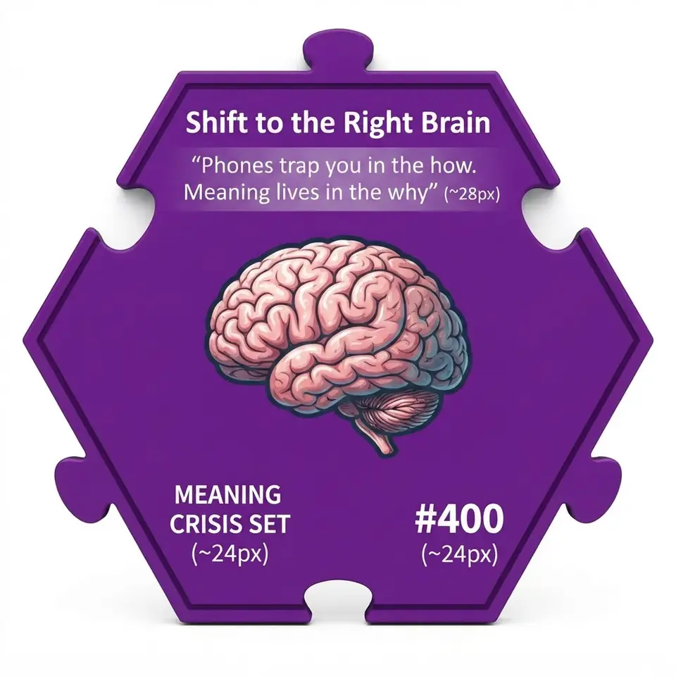 Shift to the Right Brain — Puzzle4Life™ piece front