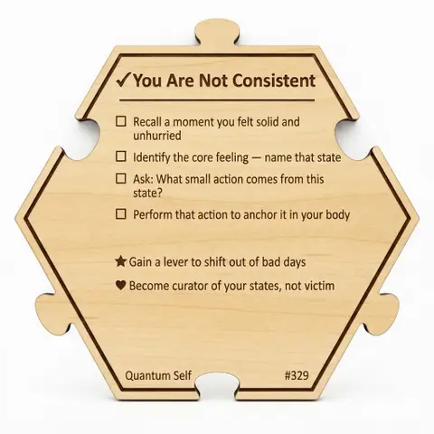 You Are Not Consistent — Puzzle4Life™ piece back