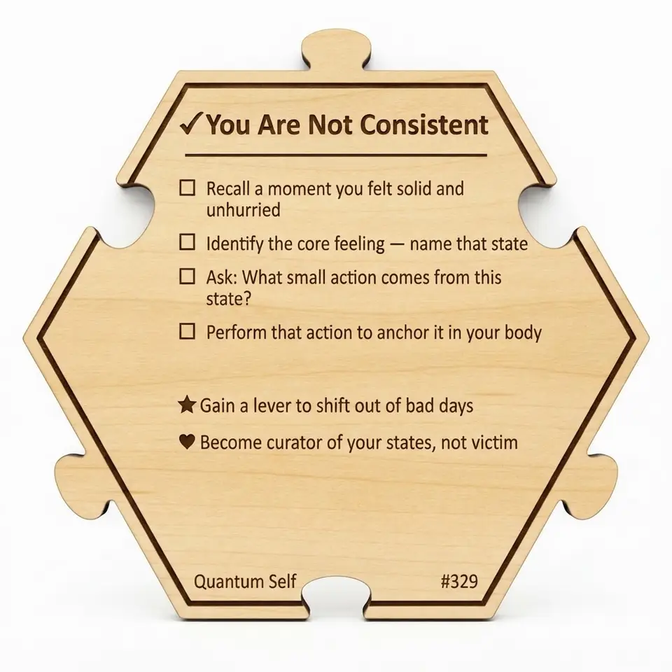 You Are Not Consistent — Puzzle4Life™ piece back