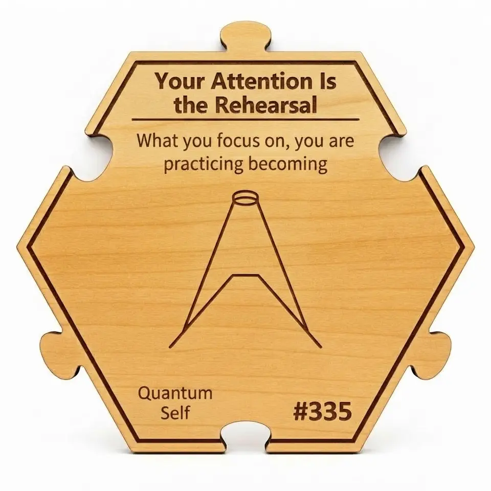 Your Attention Is the Rehearsal — Puzzle4Life™ piece front