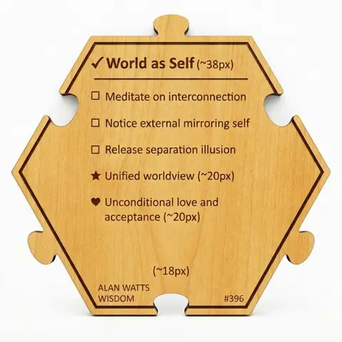World as Self — Puzzle4Life™ piece back