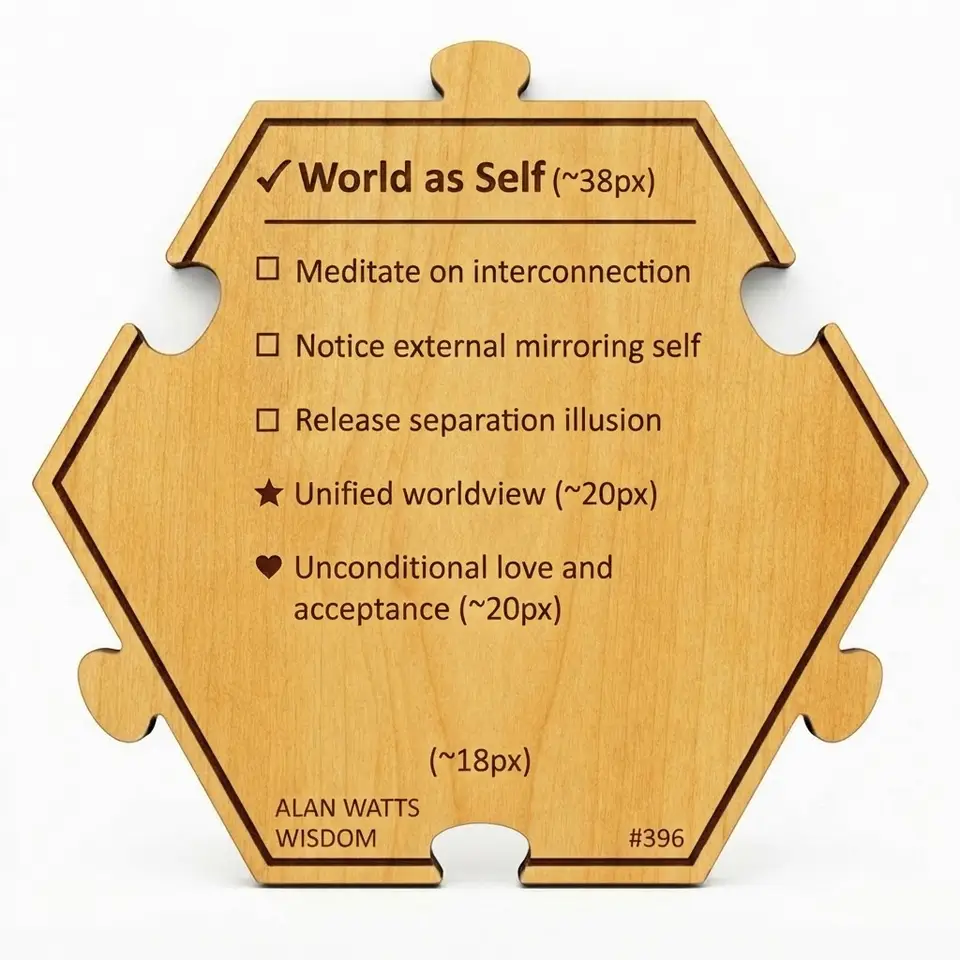 World as Self — Puzzle4Life™ piece back