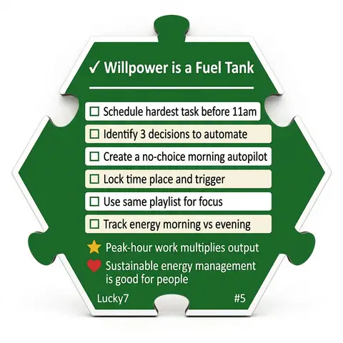 Willpower is a Fuel Tank — Puzzle4Life™ piece back