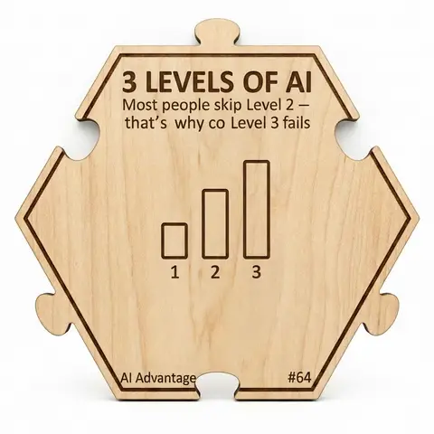 3 Levels of AI — Puzzle4Life™ piece front