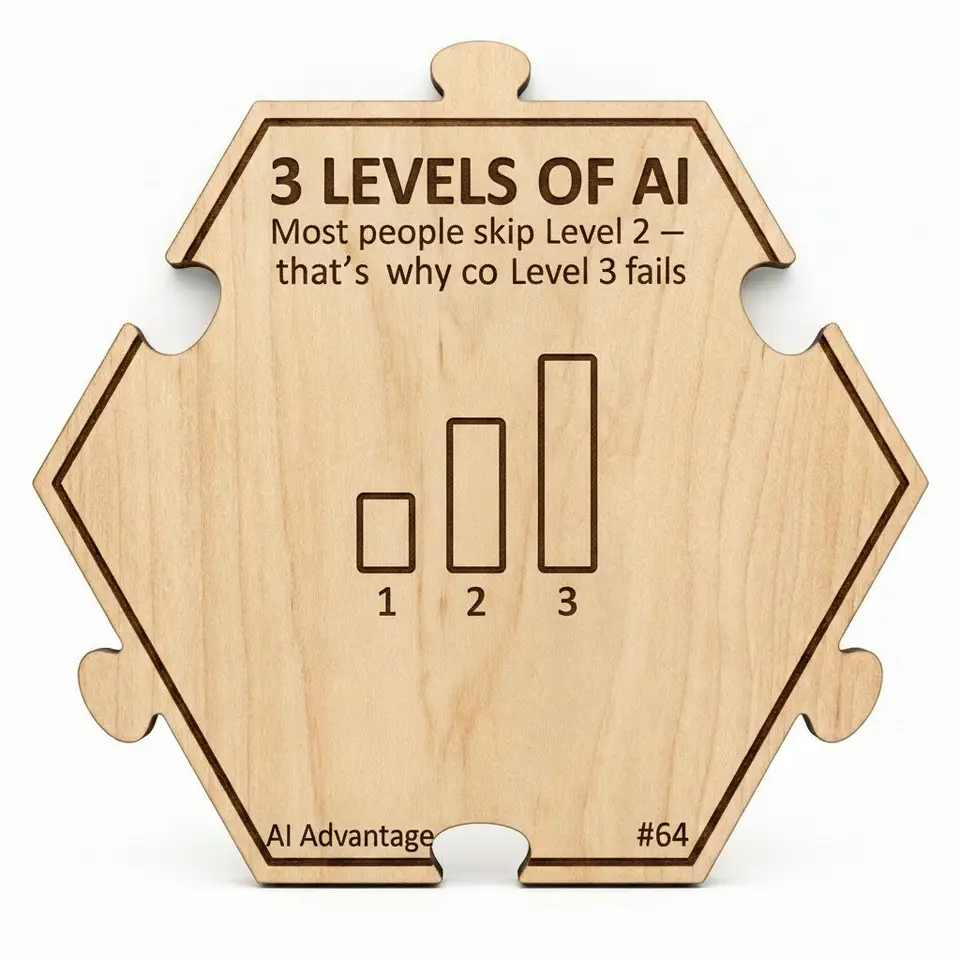 3 Levels of AI — Puzzle4Life™ piece front
