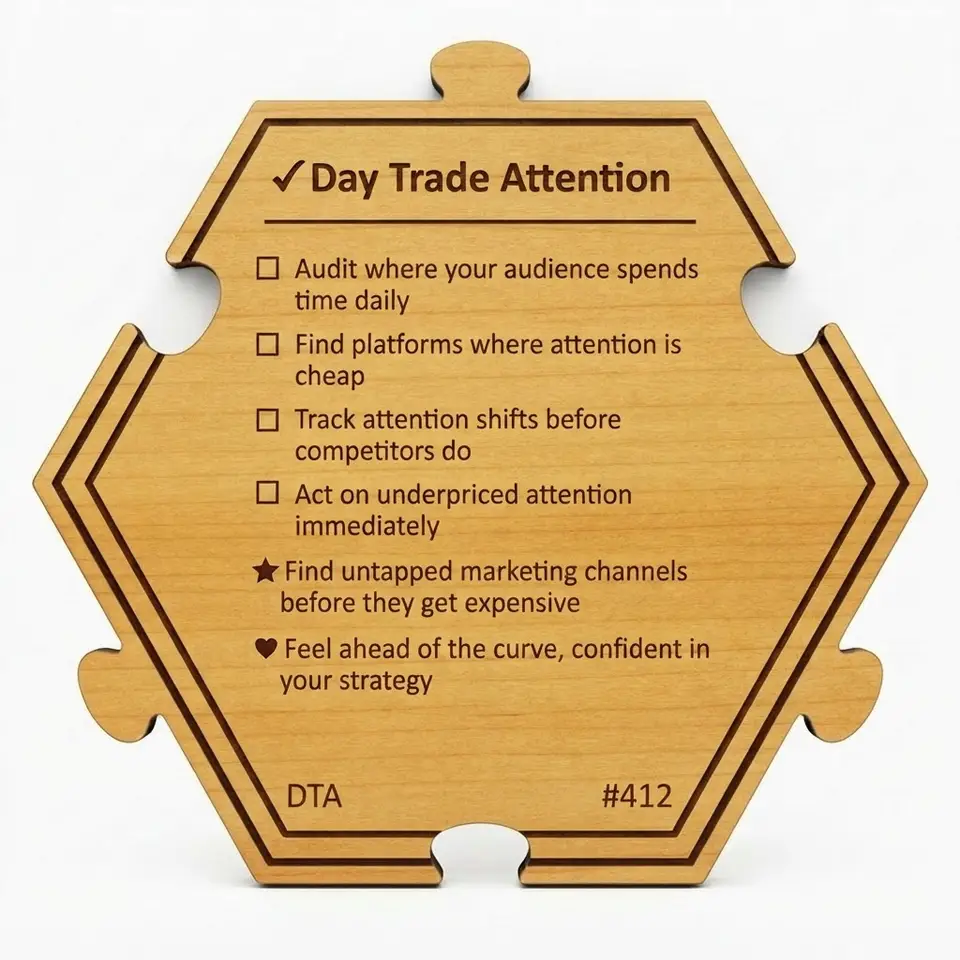 Day Trading Attention Set #412 — Puzzle4Life™ piece back