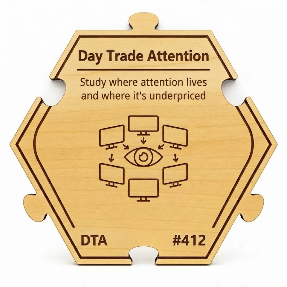 Day Trading Attention Set #412 — Puzzle4Life™ piece front