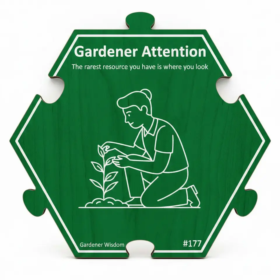 Gardener Attention — Puzzle4Life™ piece front