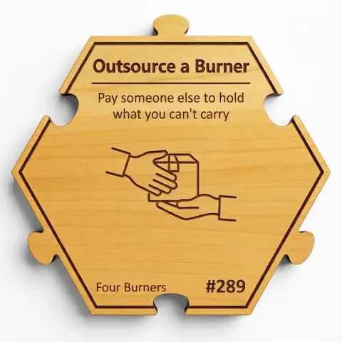 Outsource a Burner — Puzzle4Life™ piece front