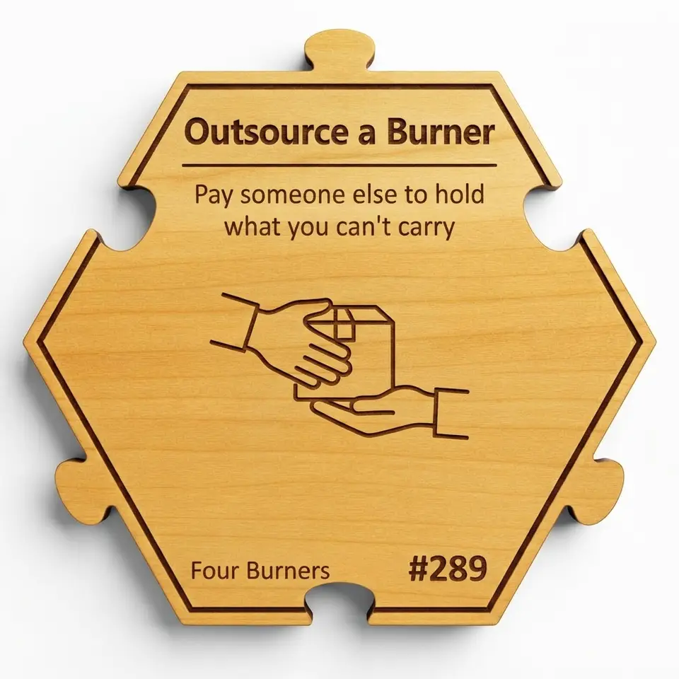 Outsource a Burner — Puzzle4Life™ piece front