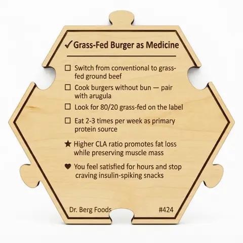 Dr. Berg — 7 Healthiest Foods #424 — Puzzle4Life™ piece back