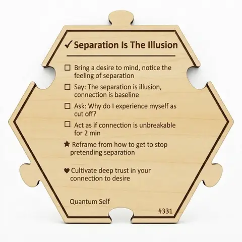 Separation Is The Illusion — Puzzle4Life™ piece back