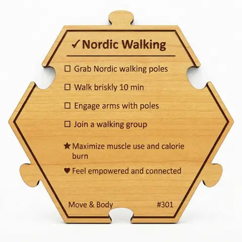Elevate Your Walk with Poles — Puzzle4Life™ piece back