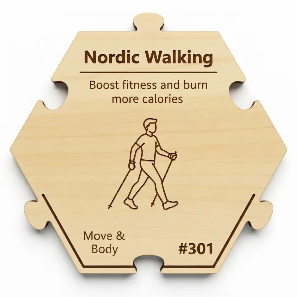 Elevate Your Walk with Poles — Puzzle4Life™ piece front