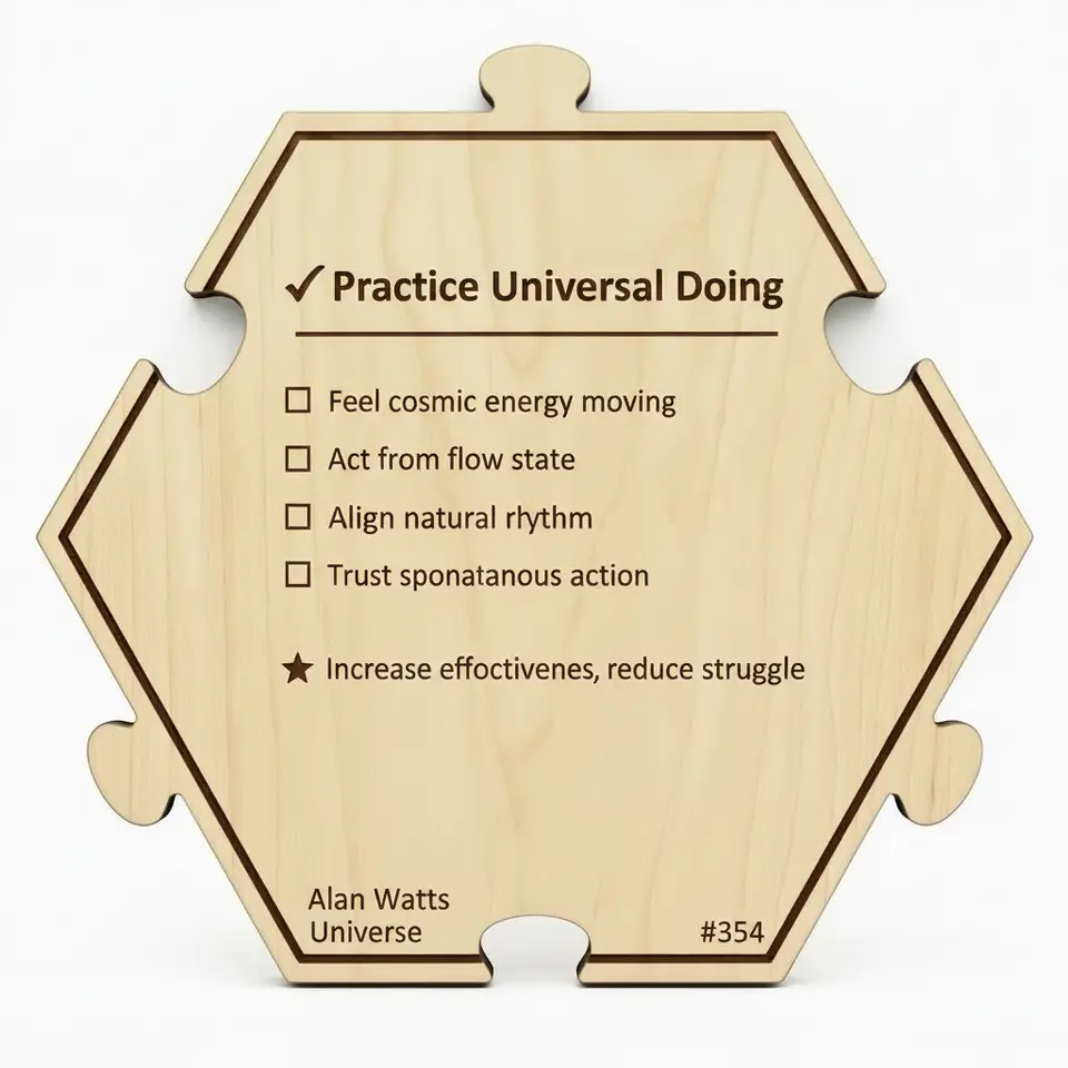 Practice Universal Doing — Puzzle4Life™ piece back