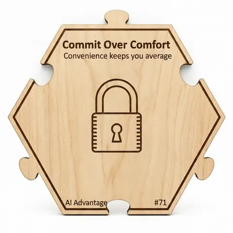 Commit Over Comfort — Puzzle4Life™ piece front