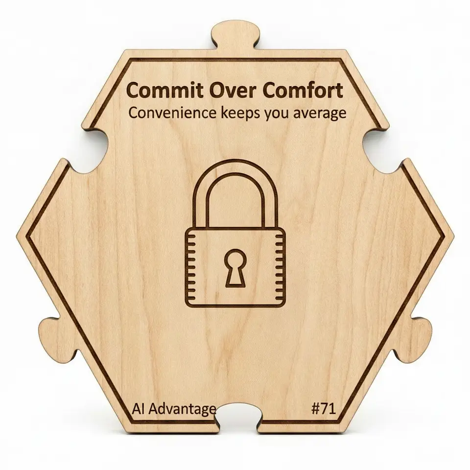 Commit Over Comfort — Puzzle4Life™ piece front