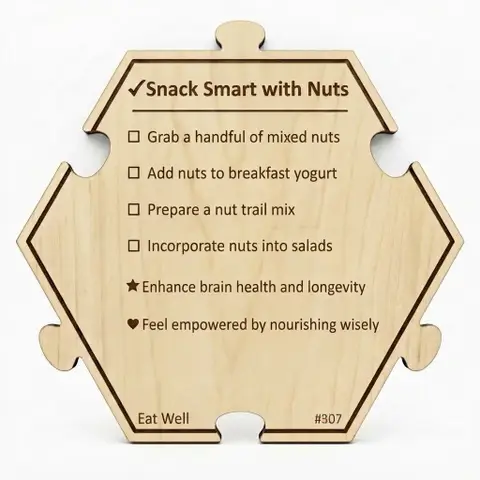 Snack Smart with Nuts — Puzzle4Life™ piece back