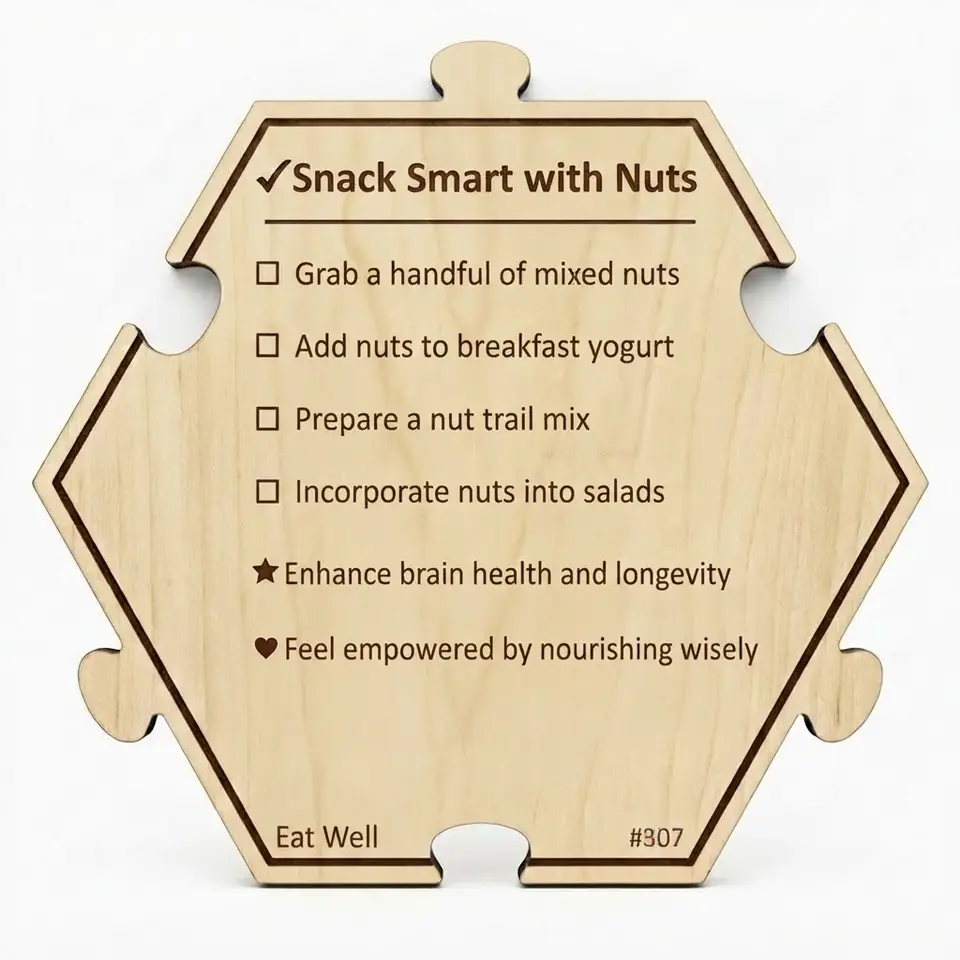 Snack Smart with Nuts — Puzzle4Life™ piece back