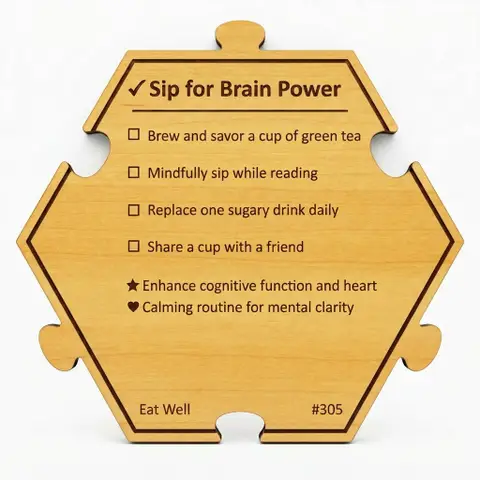 Sip for Brain Power — Puzzle4Life™ piece back