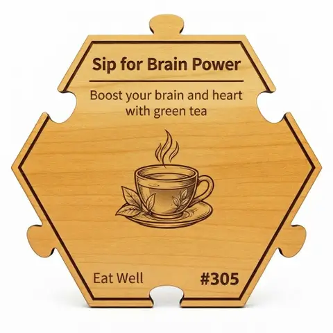 Sip for Brain Power — Puzzle4Life™ piece front