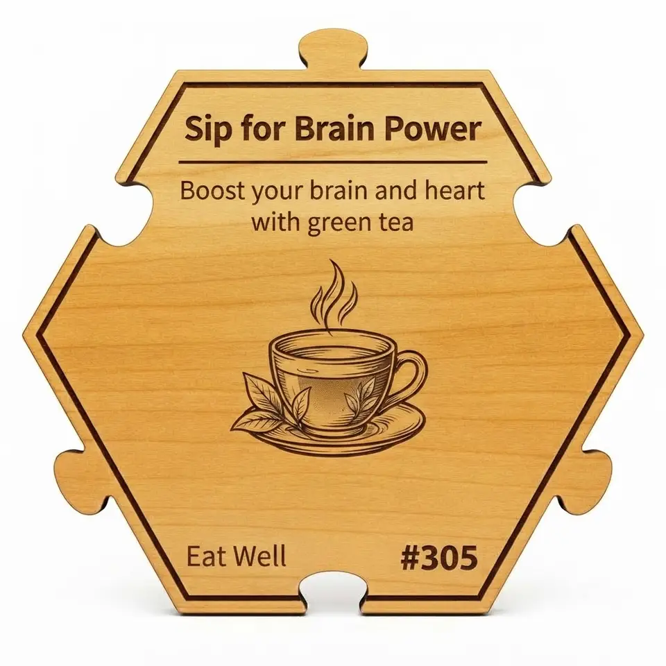 Sip for Brain Power — Puzzle4Life™ piece front