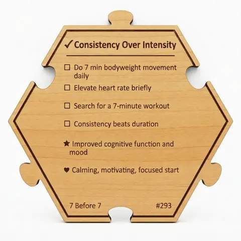 Consistency Over Intensity — Puzzle4Life™ piece back