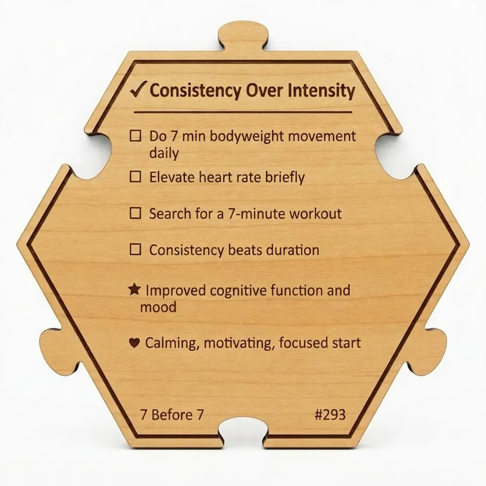 Consistency Over Intensity — Puzzle4Life™ piece back