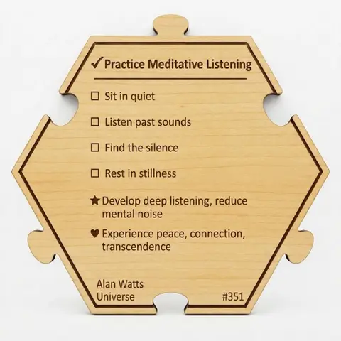 Practice Meditative Listening — Puzzle4Life™ piece back