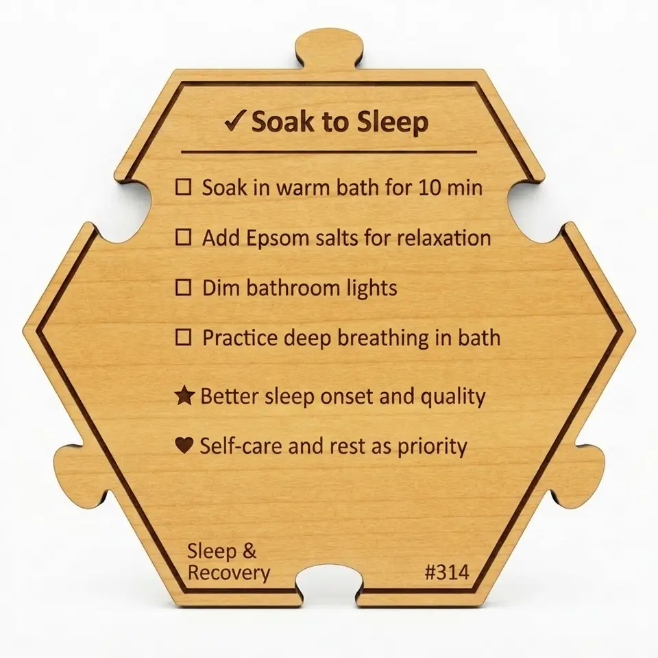 Soak to Sleep Soundly — Puzzle4Life™ piece back