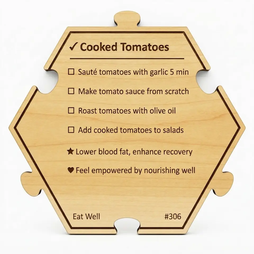Boost Health with Cooked Tomatoes — Puzzle4Life™ piece back