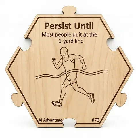 Persist Until — Puzzle4Life™ piece front
