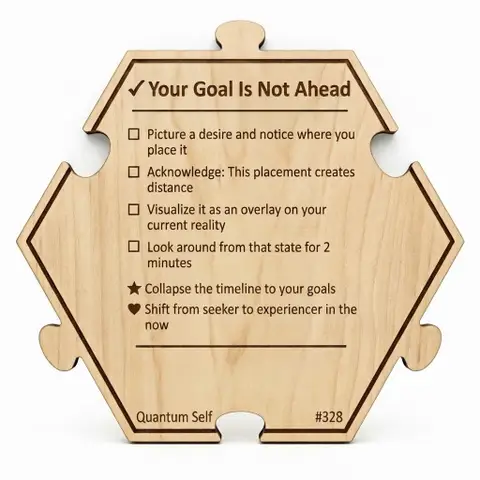 Your Goal Is Not Ahead — Puzzle4Life™ piece back
