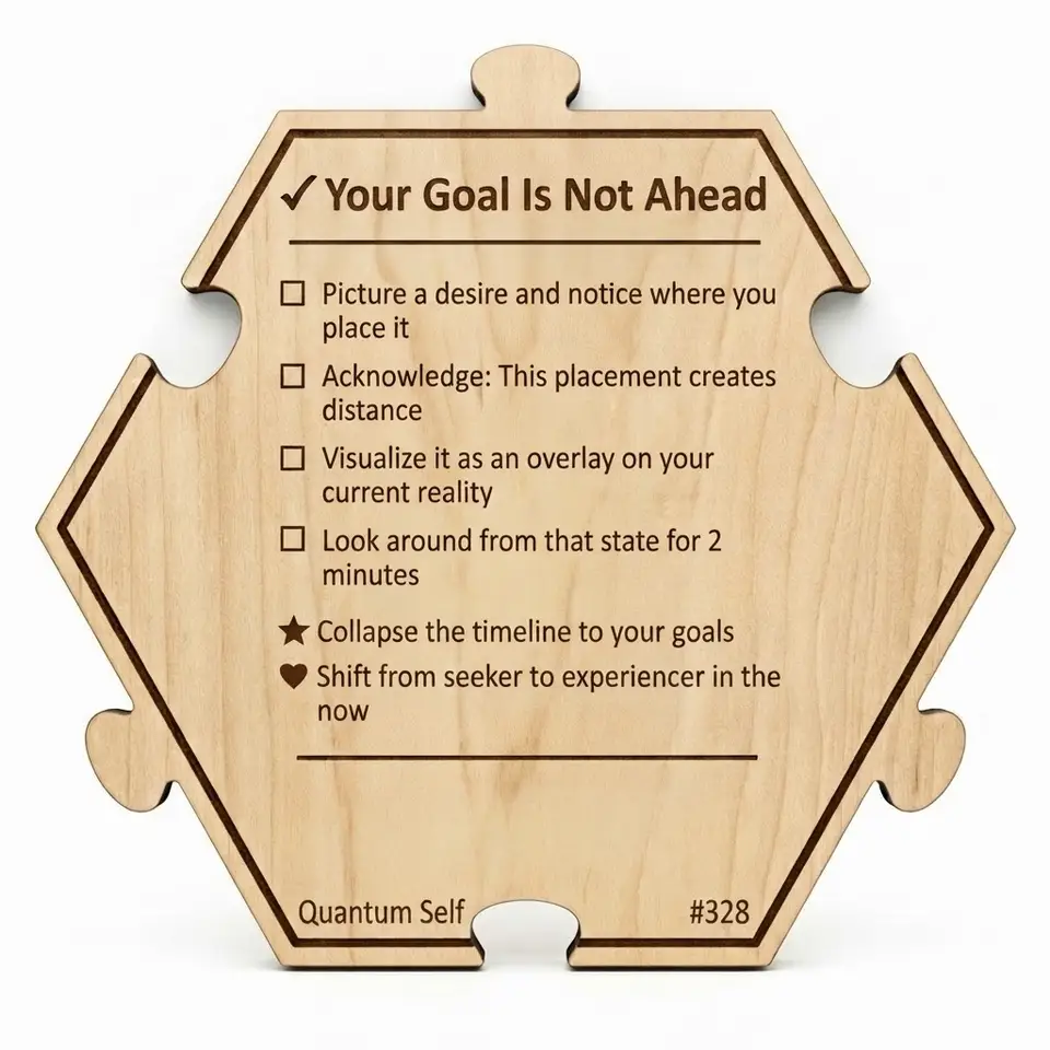 Your Goal Is Not Ahead — Puzzle4Life™ piece back