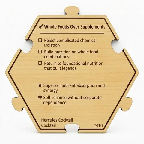 Whole Foods Over Supplements — Puzzle4Life™ piece back