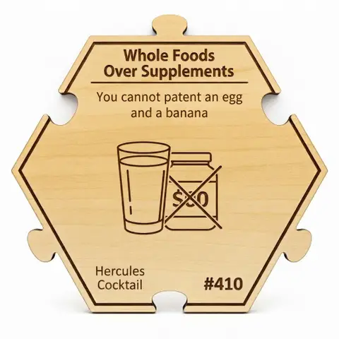 Whole Foods Over Supplements — Puzzle4Life™ piece front