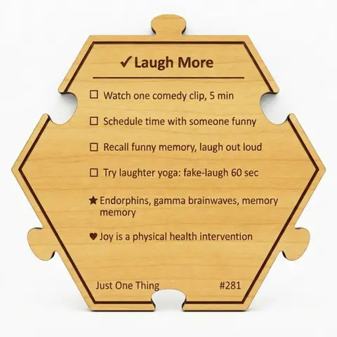 Laugh More — Puzzle4Life™ piece back