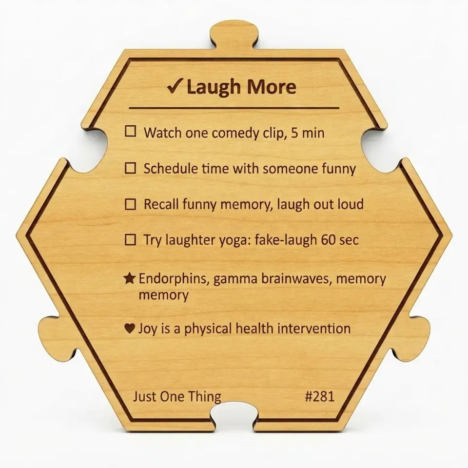 Laugh More — Puzzle4Life™ piece back