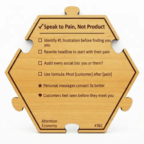 Speak to Pain, Not Product — Puzzle4Life™ piece back